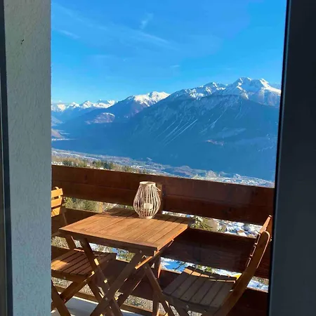 公寓 Ferienstudio Mit Herrlicher Berg- Und Talsicht 克莱恩 蒙塔纳